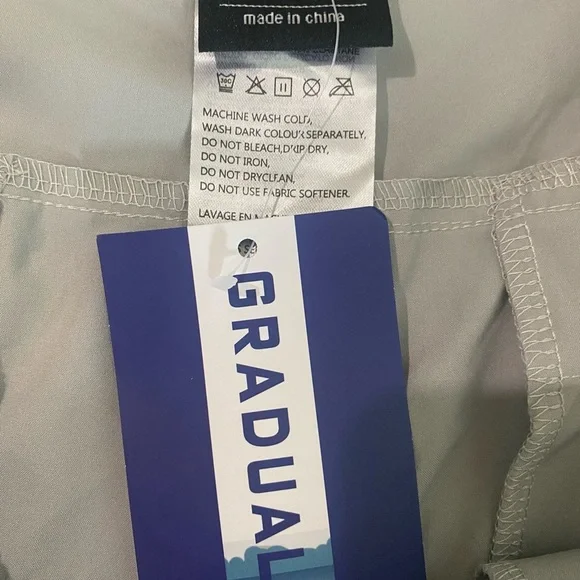 Gradual L gray Flat Front Shorts with Classic Design - Picture 5 of 5